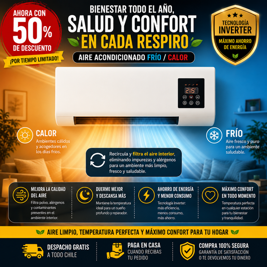 AIRE ACONDICIONADO FRIO/CALOR - El clima ideal todo el Año
