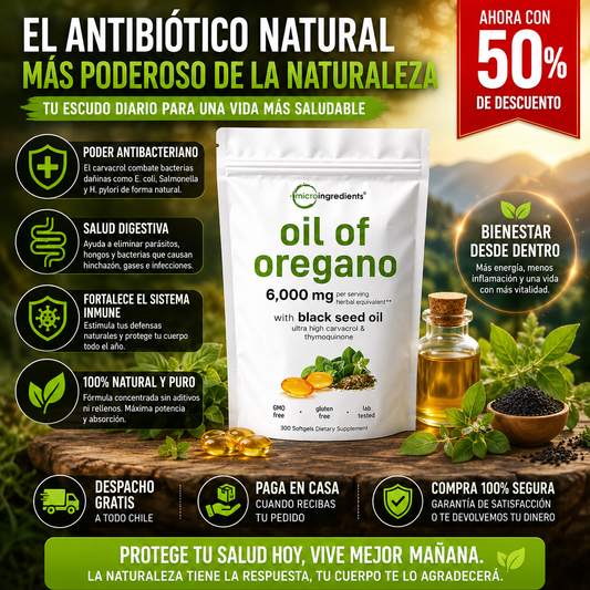 ACEITE DE OREGANO - El Antibiotico Natural Más Fuerte !