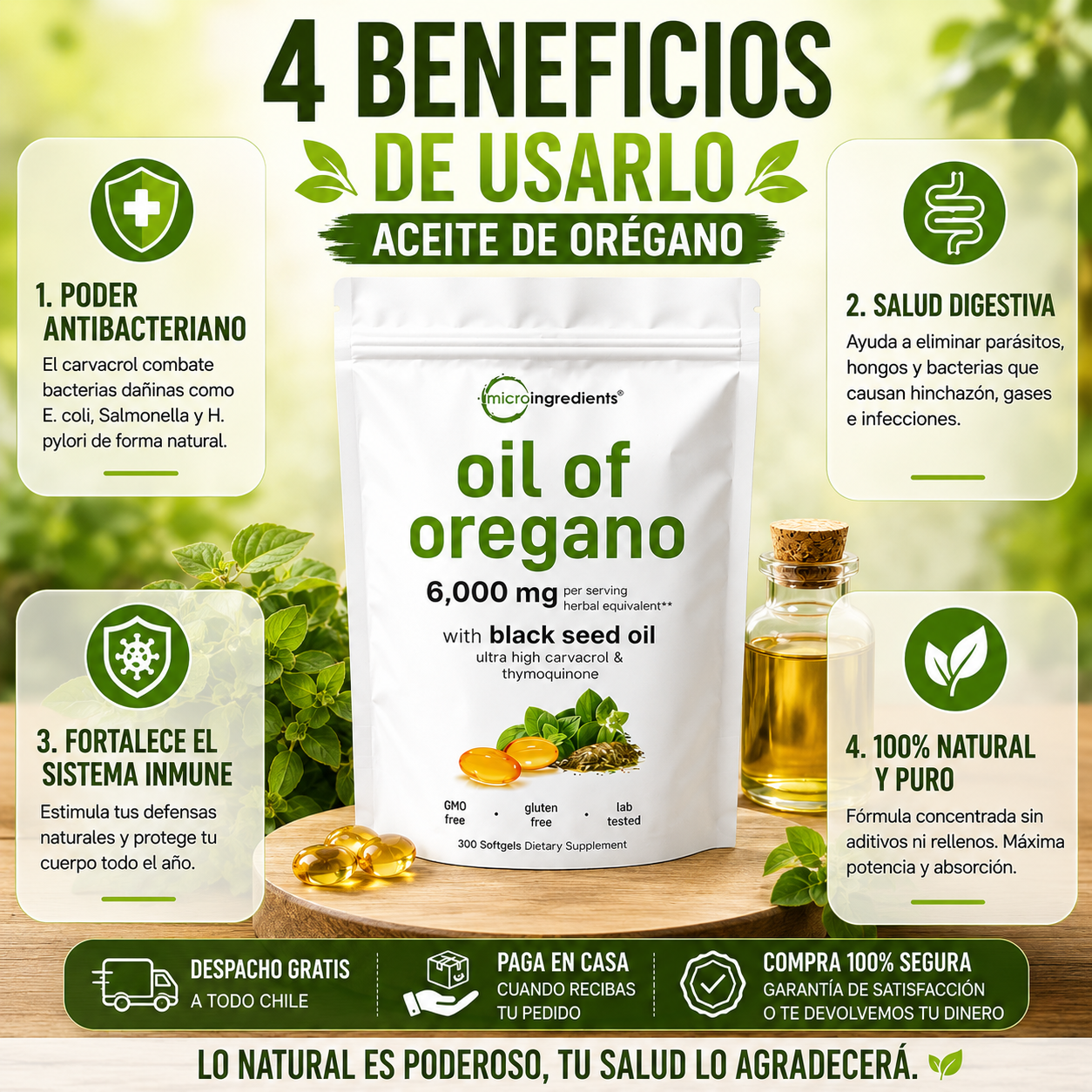 ACEITE DE OREGANO - El Antibiotico Natural Más Fuerte !