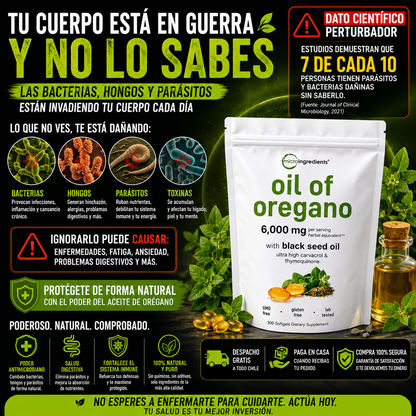 ACEITE DE OREGANO - El Antibiotico Natural Más Fuerte !