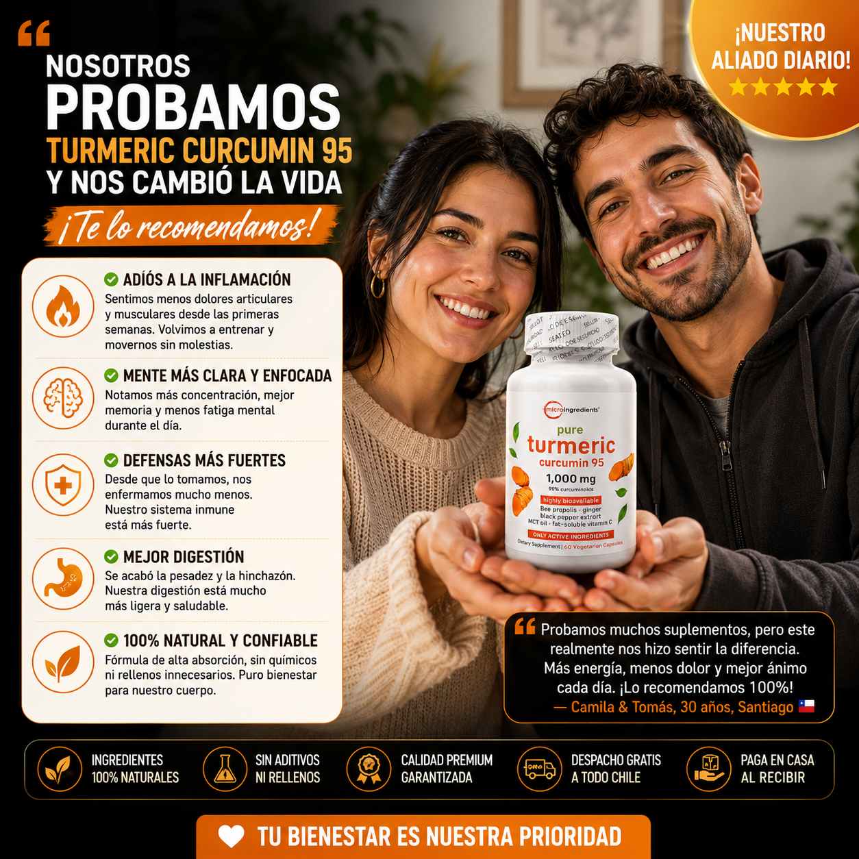 TURMERIC CURCUMIN -Sin Inflamación ni Rigidez!