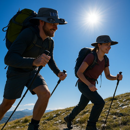 SOMBRERO CON VENTILADOR SOLAR OUTDOOR - Vive la Aventura