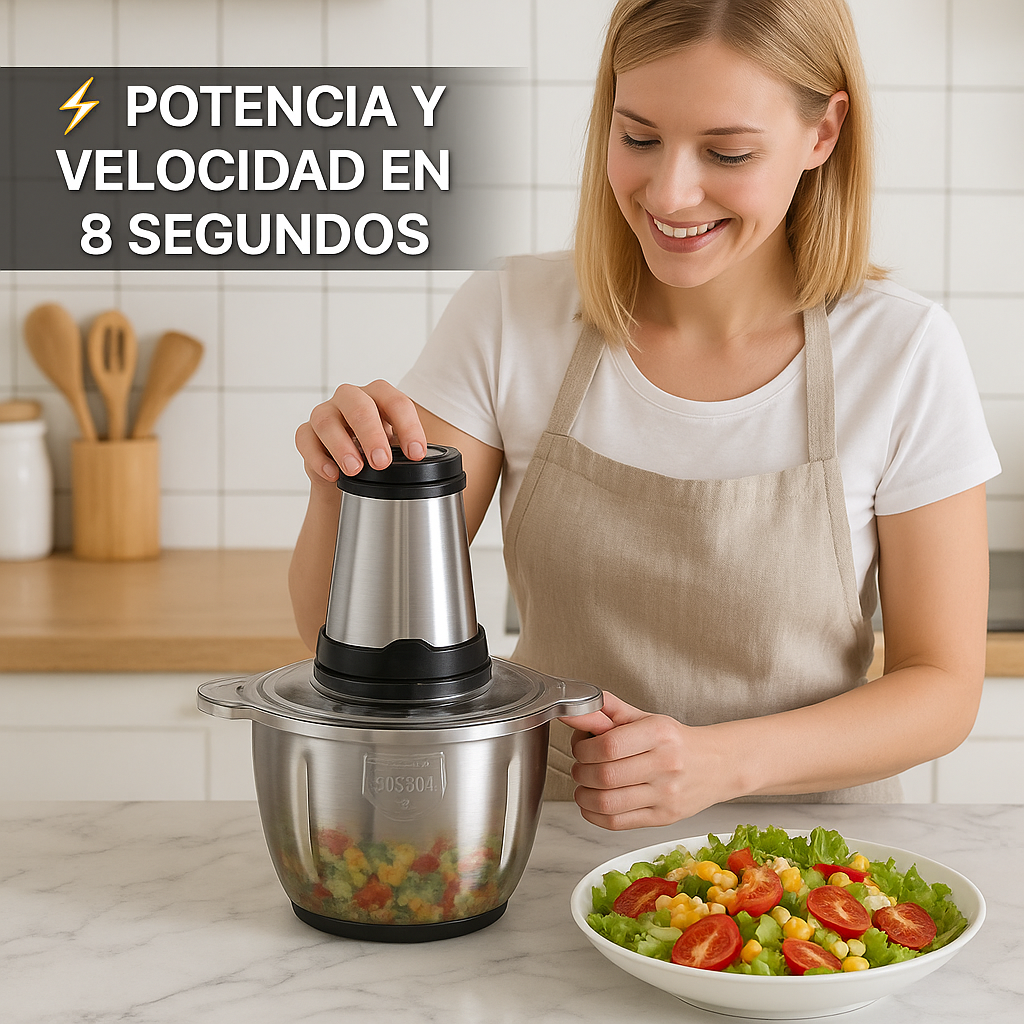 PICADOR ELECTRICO 2 LITROS - Pica, Mezcla y Crea Sabores