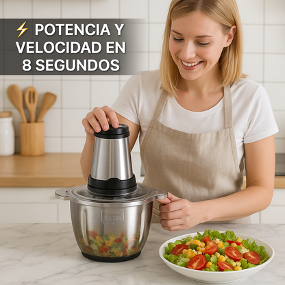 PICADOR ELECTRICO 2 LITROS - Pica, Mezcla y Crea Sabores