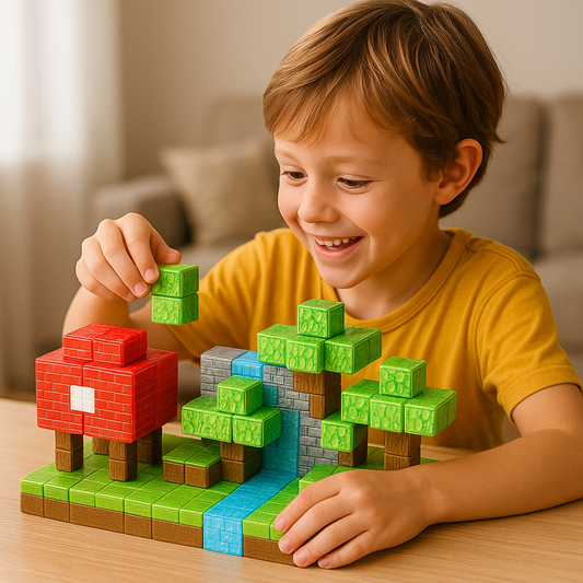 BLOQUES MANGNETICOS PREMIUM 28 PIEZAS - Creatividad sin Limites