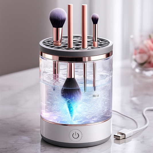 LIMPIADOR DE BROCHAS DE MAQUILLAJE - Rápida y Profunda