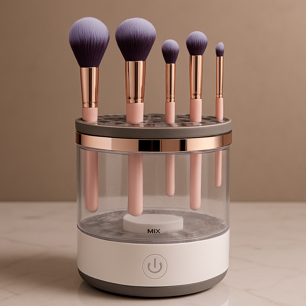 LIMPIADOR DE BROCHAS DE MAQUILLAJE - Rápida y Profunda