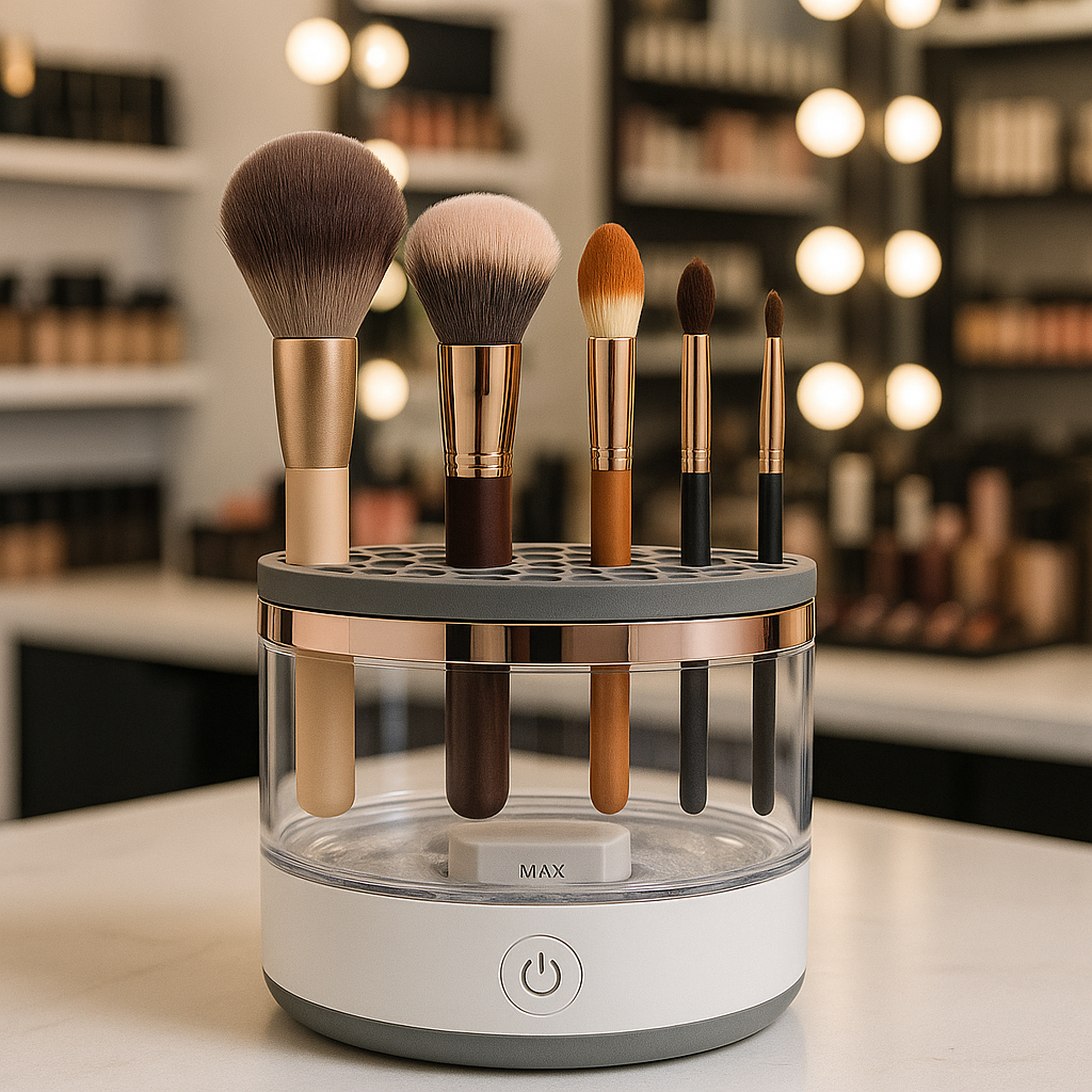 LIMPIADOR DE BROCHAS DE MAQUILLAJE - Rápida y Profunda